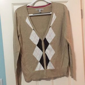 Old Navy argyle cardigan - Large